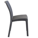 Sedia da Giardino Virginia 47x59x86 h cm in Wicker Taupe