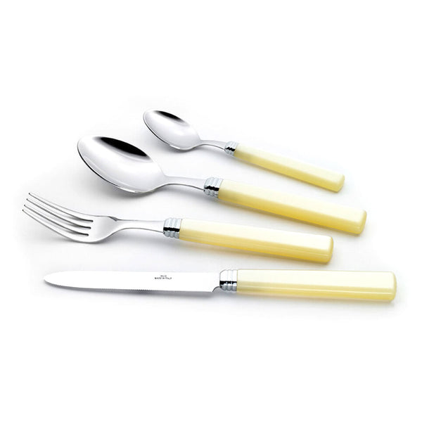 sconto Service de Couverts 24 Pièces en Acier Inoxydable Rivadossi Sandro Zara Ivoire