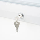 Bacheca da Esterno con Apertura a Ribalta 212,5x106,7x4,7 cm in Alluminio con Led Silver