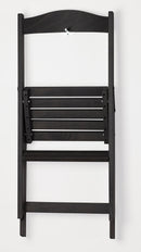 Sedia Scala Pieghevole 51x41xh75 cm in Legno Faggio Massello Grigio Scuro