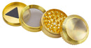 Grinder Ø50 mm 4 Livelli per Spezie Erbe e Tabacco Oro