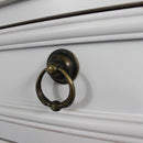 Cassettiera Cuore 1 Cassetto 1 Anta 44x34x68 h cm in Legno di paulownia Bianco