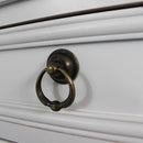 Cassettiera Cuore 1 Cassetto 1 Anta 44x34x68 h cm in Legno di paulownia Bianco