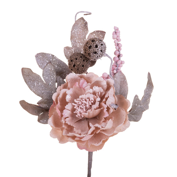 Lot de 24 Pics Roses H23 cm Rose online