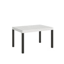  Tavolo Allungabile 140-244x90x77 cm Everyday Bianco Frassino Gambe Antracite