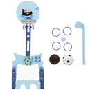 Canestro Golf Calcio Centro Attività 4 in 1 per Bambini 