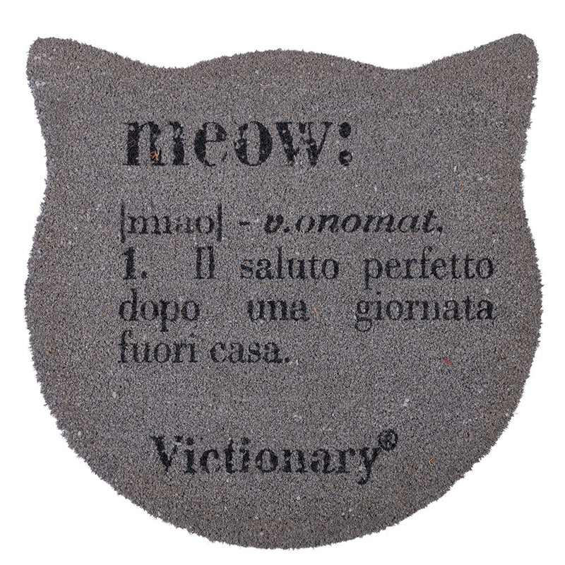Zerbino "meow" 70x1,5x40 cm in Cocco e PVC VdE Tivoli 1996 