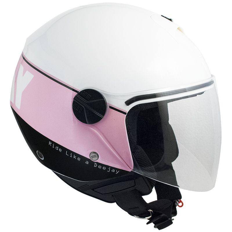 Casco Jet per Scooter Visiera Lunga CGM Deejay 107DJ3 Rosa 
