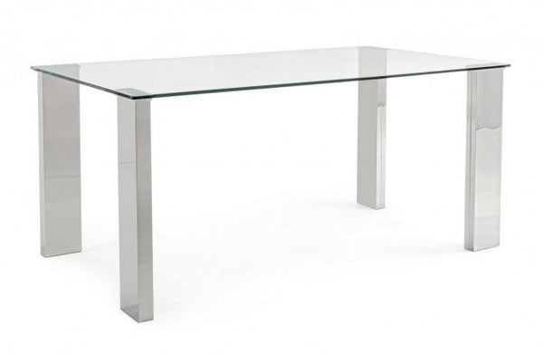New Arley Table 160x90 Fixe en Verre sconto