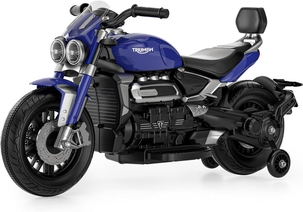 sconto Moto Elettrica per Bambini Licenza Ufficiale Triumph 12V 4,5Ah Blu