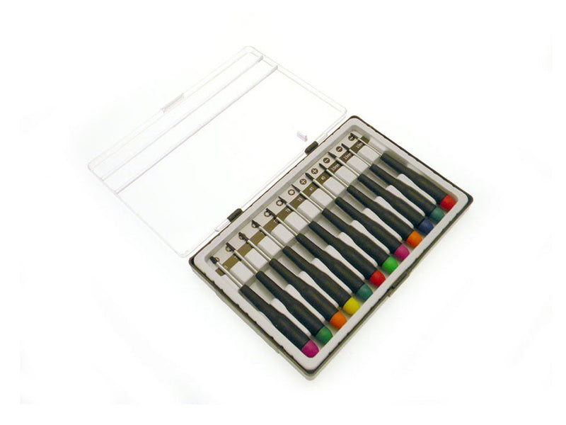Cacciaviti 12 pz ripara notebook orologi croce taglio torx con custodia