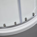 Box Doccia Semicircolare 2 Ante Scorrevoli in Cristallo Trasparente 6mm H195 Bonussi Giuly Varie Misure