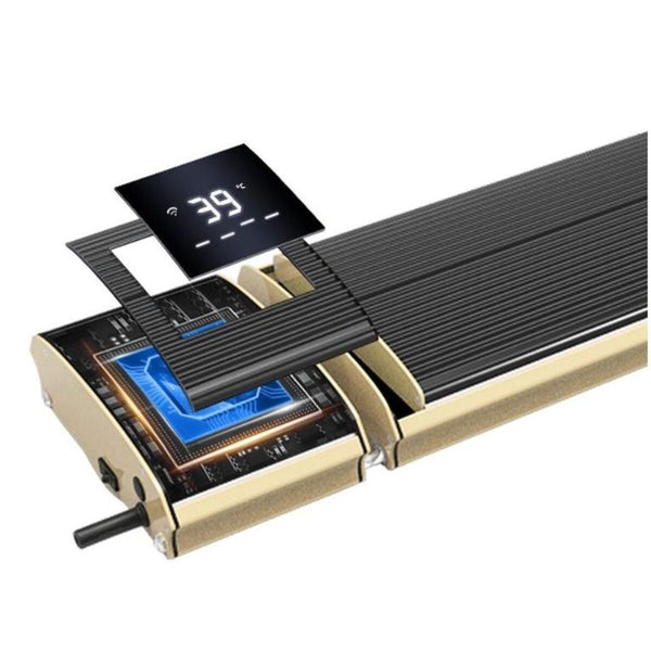 sconto Panneau Radiant Chauffant Infrarouge Wi-Fi 159,5x18,9x6,7 cm 2400W Sined Noir