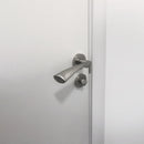 Set di Nottolino su Rosetta Rotonda per Porta Interna 50 mm Zama Nichel Satinato 5 Pezzi Emuca