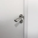 Set di Nottolino su Rosetta Rotonda per Porta Interna 50 mm Zama Nichel Satinato 5 Pezzi Emuca