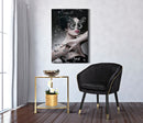 Stampa su Tela con Applicazioni Dark Lady 80x3,8x120 cm Legno di Abete e Canvas Multicolor