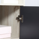 Libreria Moderna 80x40x120 cm 2 Ante 1 Ripiano Grigio Scuro