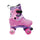 Patins classiques avec chaussure extensible réglable taille 31-34 frein à patins rose/violet