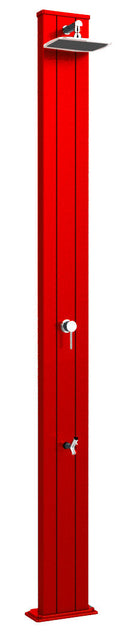 Doccia da Esterno Giardino Miscelatore e Lavapiedi Arkema Spring S Arancio