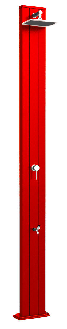 prezzo Doccia da Esterno Giardino Miscelatore e Lavapiedi Arkema Spring S Arancio