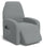 Housse de fauteuil inclinable extensible taille unique avec poche latérale gris clair