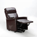 Poltrona Alzapersona Elettrica 1 Motore 60x73x104 cmin Similpelle Marrone Scuro