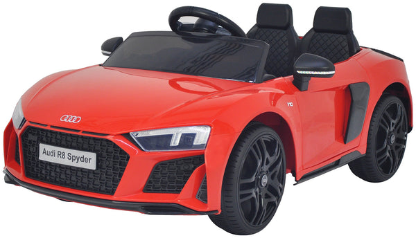 sconto Voiture électrique pour enfants 12V avec permis Audi R8 Spyder Rouge