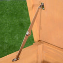 Pollaio Gabbia per Galline da Esterno con Zona di Corsa e Nido in Legno 190x81x103 cm 