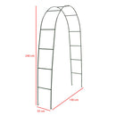 Arco da Giardino Supporto per Rose Piante Rampicanti in Metallo Altezza 240 cm