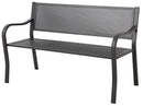 Panca 2 Posti 128x53x80 cm in Ferro Vorghini Lazise Antracite