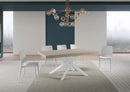 Tavolo Allungabile 180-284x90x77 cm Volantis Cashmere Telaio Bianco 