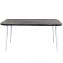 Tavolo Granada 160x90x74,5 h cm in Alluminio Grigio