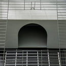 Conigliera da Giardino 90x53x50 cm in Legno Grigio Scuro