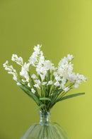 Set 8 Fresia Composta da 2 Fiori Artificiali Altezza 58 cm Bianco