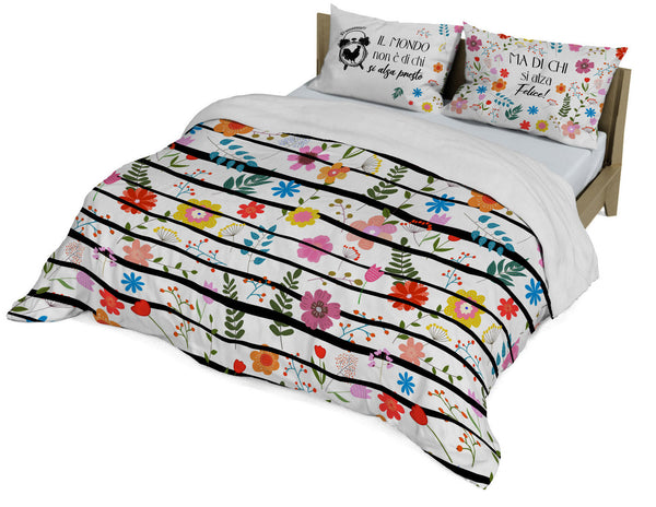 Housse de couette double avec taie d'oreiller imprimée Shine 15 sconto