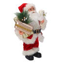 Babbo natale in tessuto rosso cm xh30