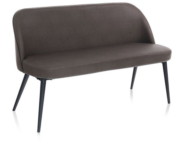 online Canapé 2 places 130x55x80 cm en similicuir marron