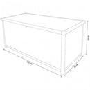 Baule 152x70x70 h cm in Plastica Grigio chiaro