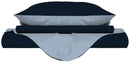 Copripiumino con Sacco e Federe Doubleface Blu Scuro\/Azzurro Varie Misure