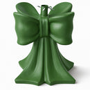 Base Albero di Natale Fiocco Verde Supporto con Attacco Universale 32x32x35 cm