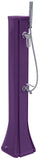 Mini douche solaire de jardin 23L mitigeur lave-pieds et douchette violette