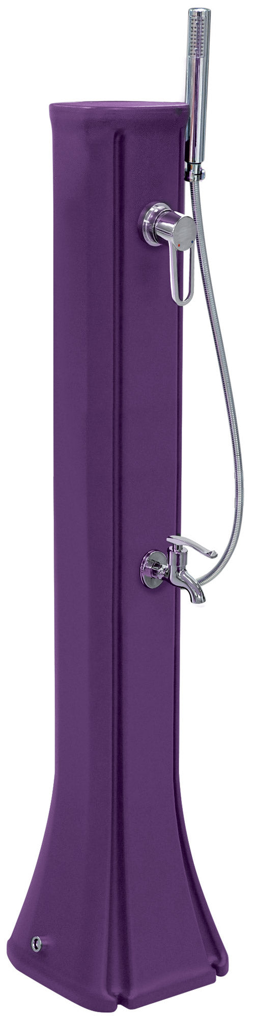 acquista Mini douche solaire de jardin 23L mitigeur lave-pieds et douchette violette