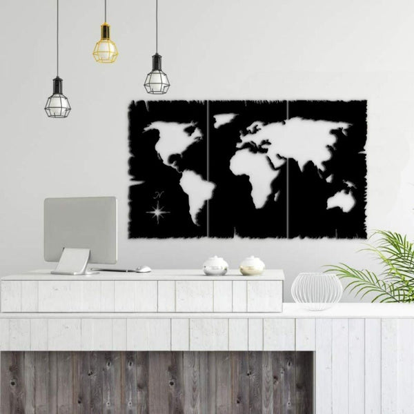 prezzo Cornice decorativa 125x73 cm mondo nero