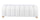 Panca  120x43x43 cm in Bouclè Zora Bianco
