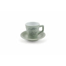 Set 6 tazzine Caffè con Piattino Ø6x6 cm in Gres VdE Tivoli 1996 con Stand