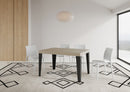  Tavolo Allungabile 140-244x90x77 cm Flame Premium Cashmere Telaio Antracite