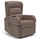 Poltrona Alzapersona Elettrica 71x79x106 cm in Tessuto Bilbao Fango