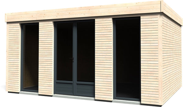 sconto Abri de Jardin Habitable 4,97x3,65m Sans Sol avec Murs Isolants Déco Maison 15m²