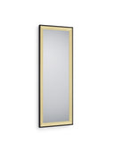 Specchio da Parete 50x150x2,7 cm in Legno Branda Nero oro