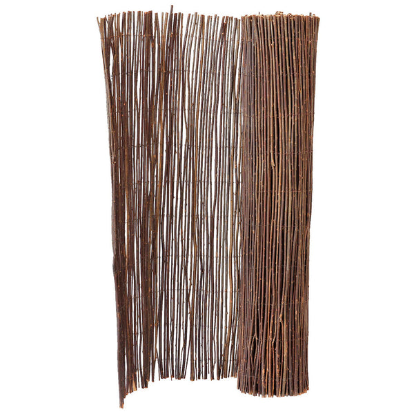 sconto Paravent de Jardin en Saule Rama Canes Marron Différentes Tailles